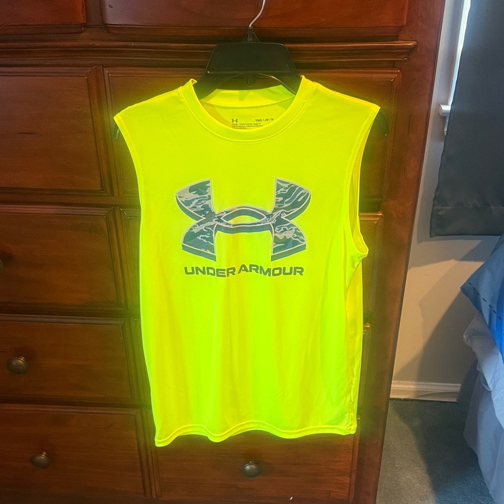 Under Armour Kids Neon Yellow Tank Top
